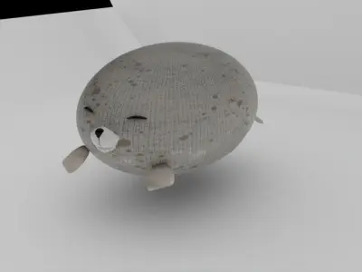 leopard seal pillow Free 3D model