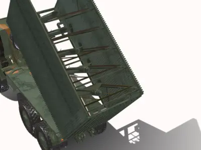 CAMINHAO 6X6 PORTA DRONE BR Low-poly 3D model