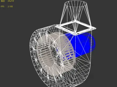Centrifugal fans 3D model