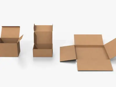  Cardboard Box Collection - Rectangular Structure Set 