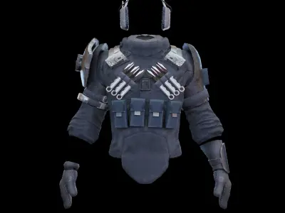 military model  Low-poly 3D model