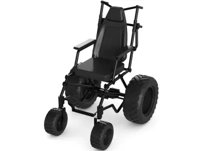 Off road Wheelchair 3D model buy
