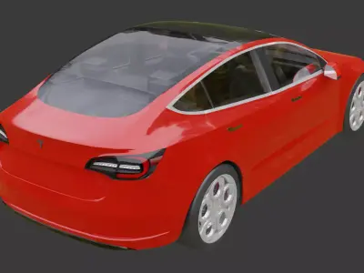 tesla model 3 3D model
