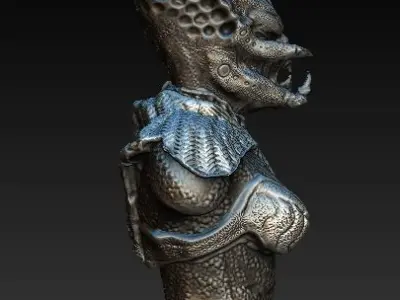 Queen Predator bust  3D model