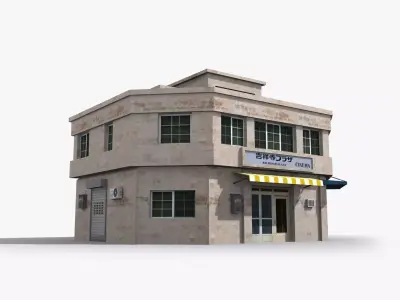 Japanese House x18 Low-poly 3D model purchase