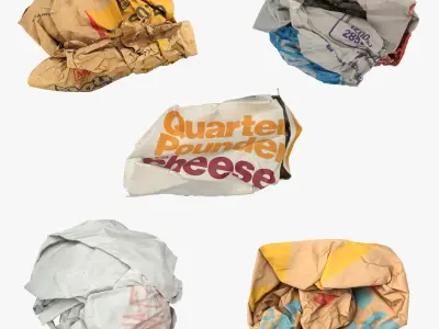 McDonalds Trash Collection 3D model