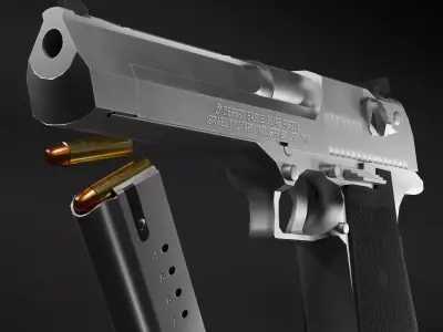 Desert Eagle Mark VII 50AE Game Ready Low-poly 3D model