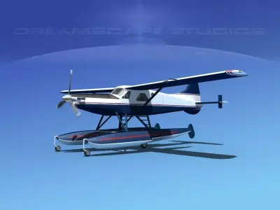DeHavilland DHC-2 Turbo Beaver V07 3D model