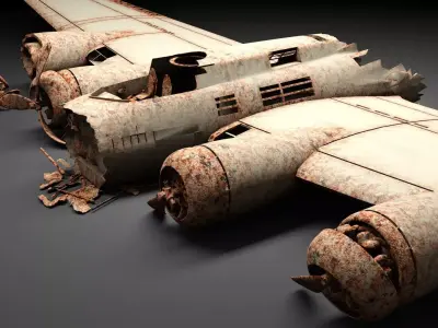 Airplane Wreck 3D model