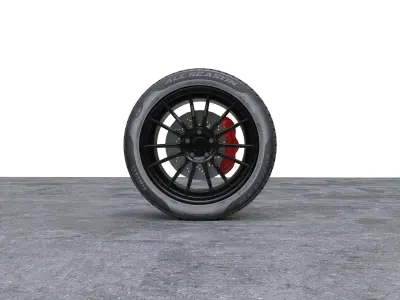 Pirelli Car Wheel 16R 3D model