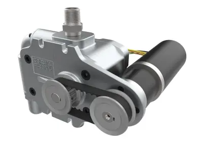 Positive Displacement Pump with Relief Valve 3D model