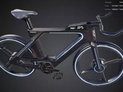 Futuristic Bicycle 3D model