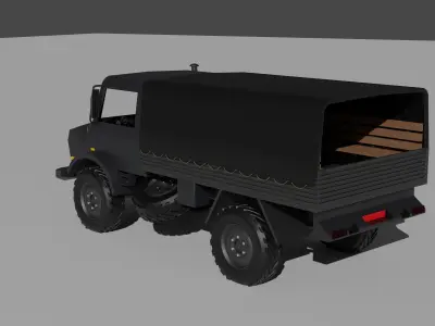 unimog military vehicle 3D model