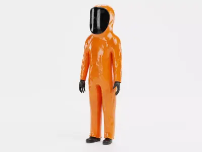 Protective Suit V8 - Hazmat Safety Coverall  3D model