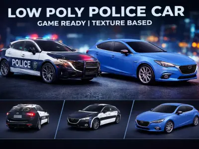 2 low poly Vehicle pack