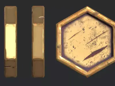 Stylized Demon Chest Low-poly 3D model