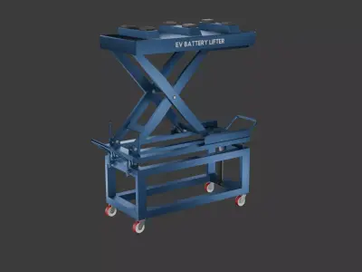 EV Battery Lifter Low-poly 3D model