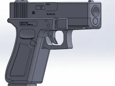 Glock 19 Gen 4 Free 3D model