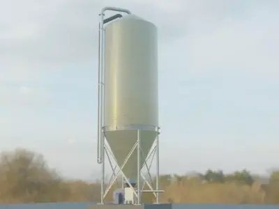 Corn Silo Version 1 Low-poly 3D model