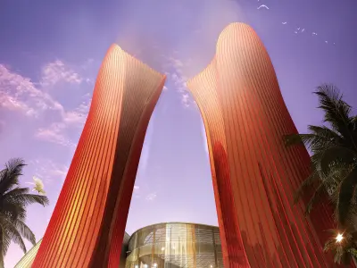 3Dmax fashion city commercial square building 40 3D model