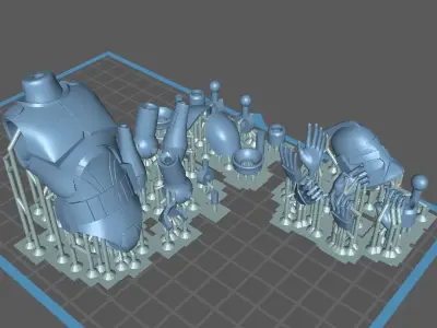 Animated Phase 1 CT 6 inch figure and Armor 3D files 3D print model