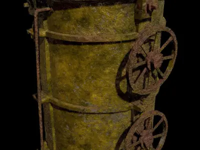 Steam Machine - PBR - Dirty Textured Low-poly 3D model