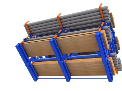 Cantilever racking 3D model