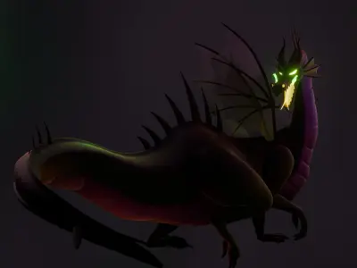 Maleficent Dragon Free 3D model