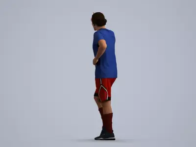 00496Mateo003 - Adult Caucasian man exercising in summer 3D model