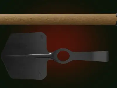 Implement Entrenching Pattern 1937 Low-poly 3D model Low-poly 3D model