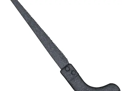 Old Handsaw Low Poly Low-poly 3D model