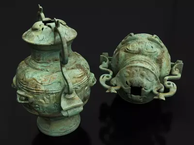 bronze vessels 3D model