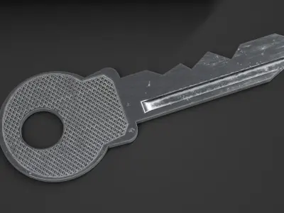 Brass Padlock 3D model