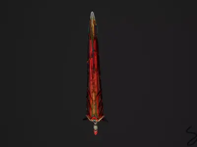 Jelly Sword Holydevil Free low-poly 3D model