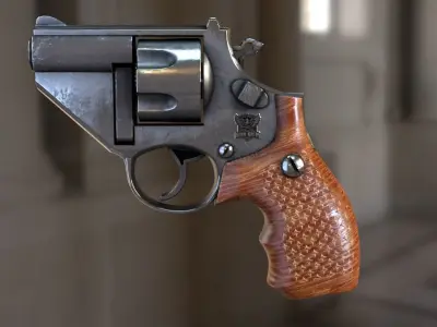 Toy Revolver 3D model