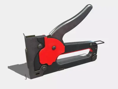 Staple Gun Low-poly 3D model