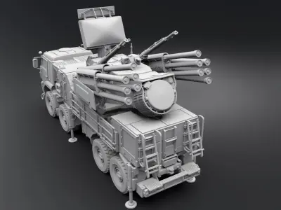 Pantsir S1 Scale model  3D print model