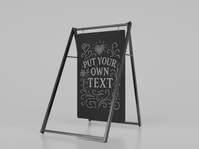 Creative Studio Essentials - Customizable Chalkboards 3D model
