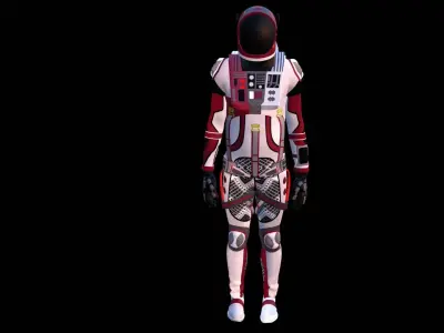 Astronaut Spacesuit Qatar 3D model