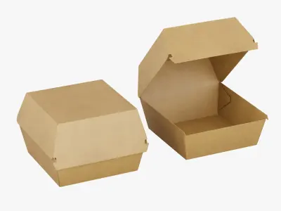 Burger Box 3D model