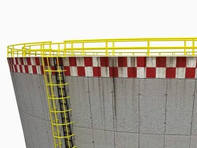 NUCLEAR PLANT COOLING TOWER 3D model