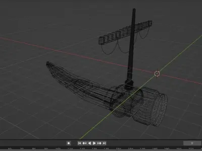 Striker rocket launcher Free low-poly 3D model