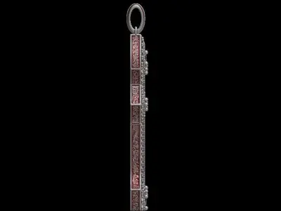 Diamond Cross Pendant 3D print model get