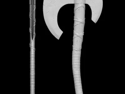 Realistic Axe  3D model
