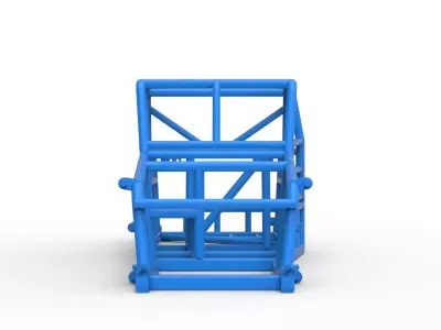 Frame of Dwarf car Version 2 Scale 1 to 25 3D print model