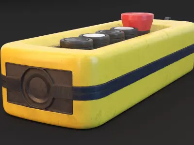 Pendant Push Button PBR 3D model