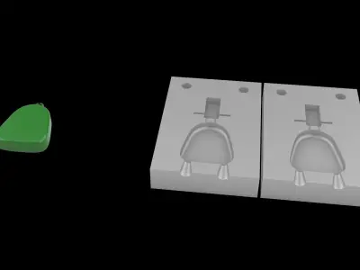 3d model mold lead fishing 3D model