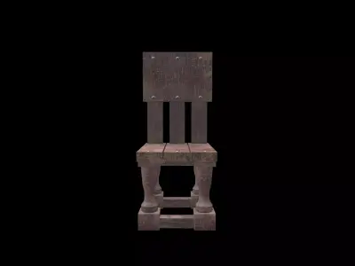 Old Chair Low-poly 3D model purchase