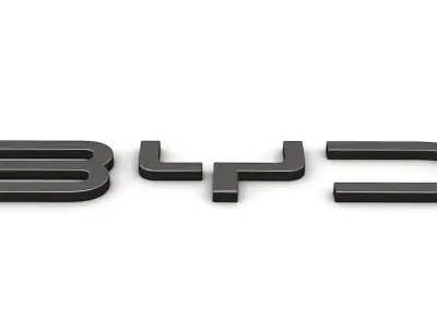 byd logo 3D model by Sergey