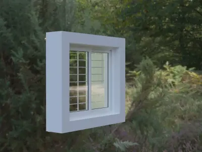 Window 3D Model in sky Free 3D model